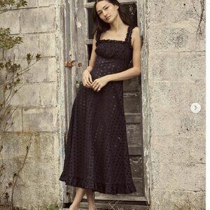 Doen Roma Eyelet Embroidered Maxi Dress